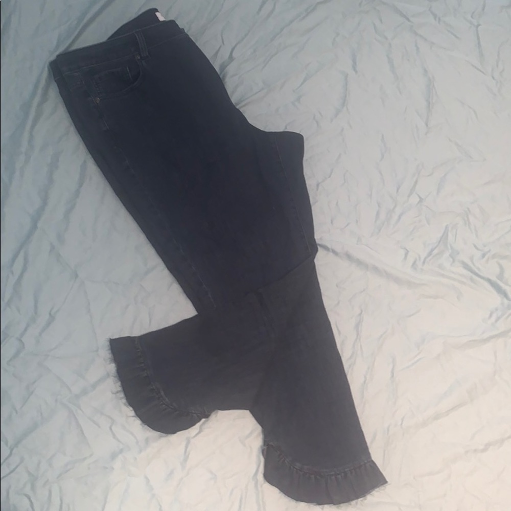 Lane Bryant Jeans w/ Ruffle hem